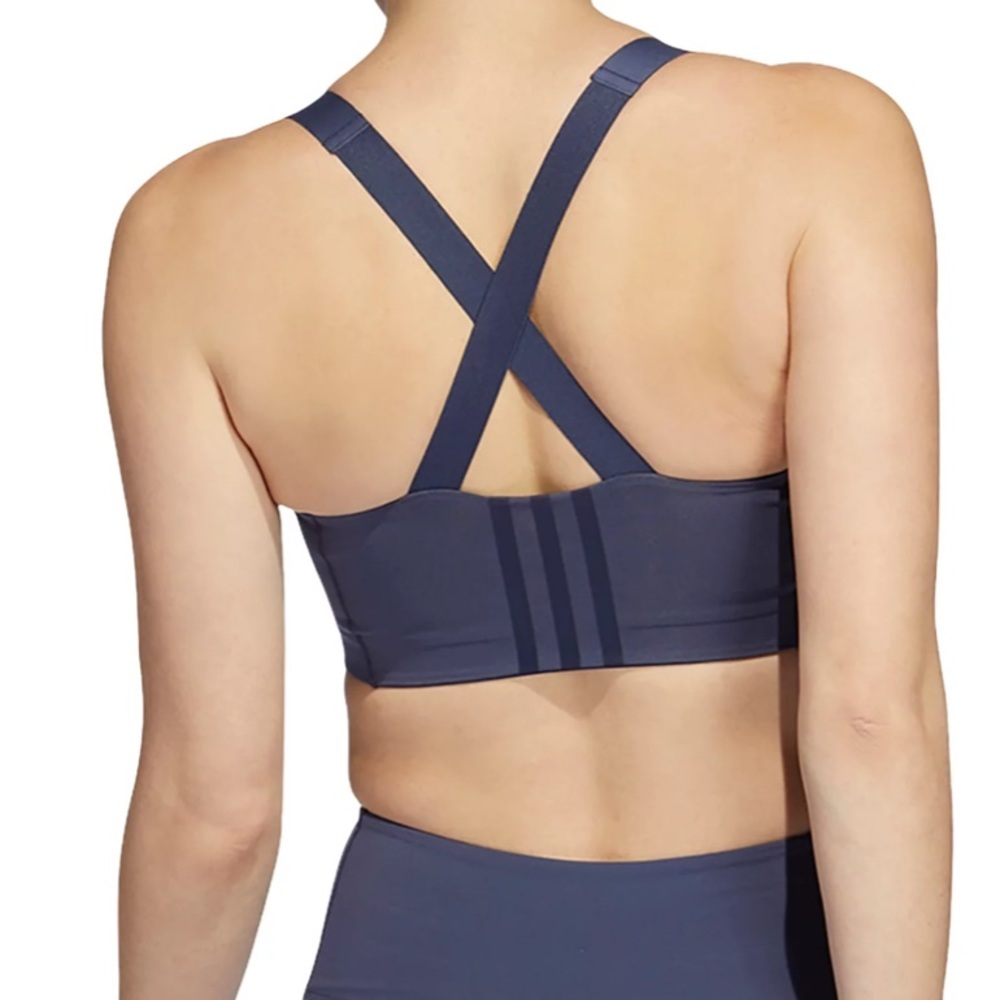 adidas Women's TLRD Impact Luxe Training High-Support Zip Bra - Picture 2 of 6